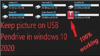 👌 Set Your Photo On USB Pendrive  Cool Trick For Computer User