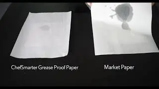 Chefsmartr Greaseproof Paper vs Local Market () Paper &ndash; Oil Test