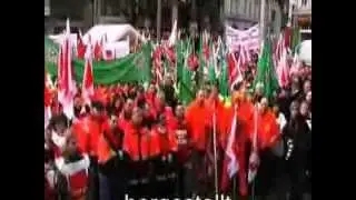Warnstreik Tarifrunde 2008 in Hamburg GdP Verdi DGB