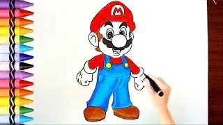 Cara Menggambar Super Mario || How to draw SUPER MARIO step by step #supermario