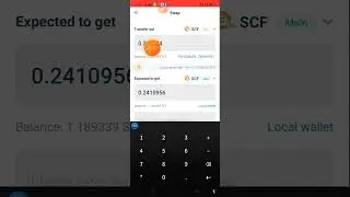 How to Change  SCF Fin wallet to SCF Main Wallet?