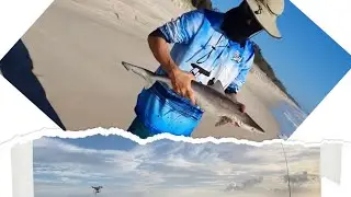Drone Fishing for Shark | Bribie Island our Go to Getaway |ifishing |smart fishing | Camping |4WDing
