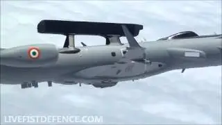 The DRDO-Embraer EMB-145i AEW&C In Flight