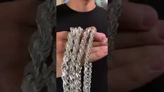 8MM, 9MM, 10MM, & 12MM, Rope Chains Jewelry Collection