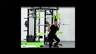 Multi Functional trainer Smith Power Rack Cable Crossover Dips Garage Gym Equipment