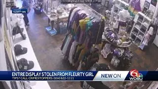 Entire display stolen from Fleurty Girl in the French Quarter
