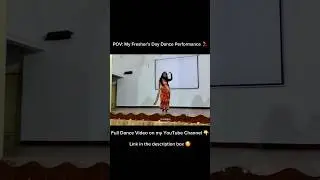 Sawar Loon Dance Performance l Full dance video on my channel #sawarloon#freshersdance #collegedance