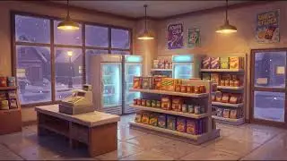 1997 Late Night Corner Store ❄️ Cozy Winter Ambience | Nostalgic Game World