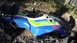 Barkly River Jeep track on motorcycle