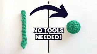How to Hand Wind a Mini Skein! | Knitty Natty