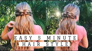 MY 5 MINUTE GO TO HAIRSTYLE | #RSSAU |  Sass & Braids