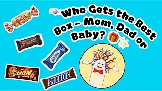 Candy Sorting Challenge! 🍬 Who Gets the Best Box &ndash; Mom, Dad or Baby? 🎁✨video