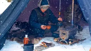 🔥 Hanging Survival Shelter on a Fallen Tree: Wolf Den Survival Skills