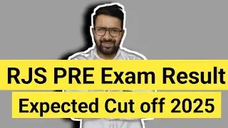 RJS PRE Result 2025 || Expected Cutoff RJS 2025
