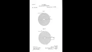 Nikola Tesla patent number 512,340 COIL FOR ELECTRO MAGNETS