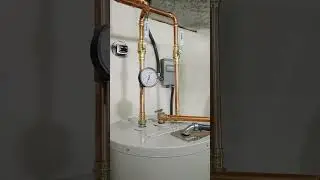 Two 50 gallon electric water heaters installed #plumbing #hvac
