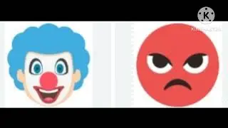 Emojione: Enraged Face Emoji VS Clown Emoji