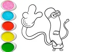 How to draw minion|Drawing and colouring minion|cute minion drawing|minion drawing 