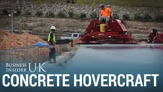 Hovercraft-Like Machine Is Used To Smooth Over Concrete