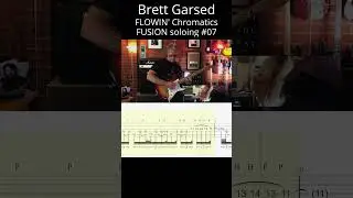 FLUID Brett Garsed FUSION soloing (Minor Thirds improv #07 #tabs)