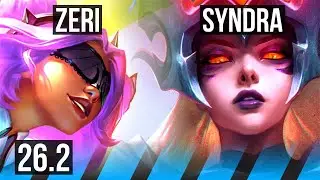 ZERI vs SYNDRA (MID) | EUW Master | 26.2