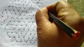 Beautiful dots design rangoli/daily easy small rangoli/daily kolam muggul/#pls subscribe channel 