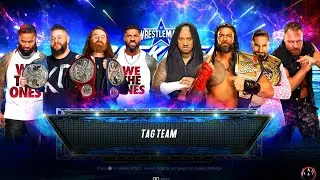 Uso's + KO + Sami Zayn vs Roman + Solo + Rollins + Moxley | WWE 2K23 | Ultra Graphics [RTX 4090]
