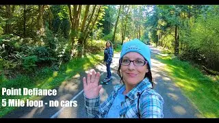 Longboarding Skateboards Point Defiance Park 5 Mile Loop - No Cars