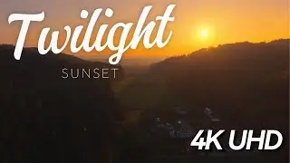 Golden Hour Drone Journey 🌞 Soothing Landscapes & Sunset Glow