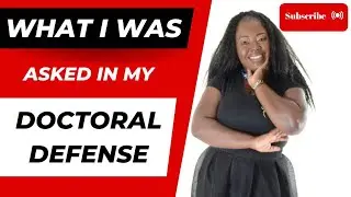 VLOG || WHAT TO EXPECT IN A PhD ORAL DEFENSE