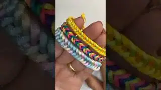COME FARE una PULSERA TRENZATA di MACRAM&Egrave; - FACILE e VELOCE per PRINCIPIANTI