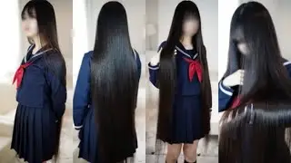 スーパーロングヘア撮影　美髪矯正