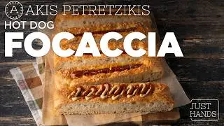 Hot&nbsp;Dog&nbsp;Focaccia | Akis Petretzikis