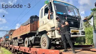 Traveling in RORO TRAIN || Trucks on Rail || Ep 3