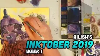 INKTOBER 2019 Week 1: Process and Commentary