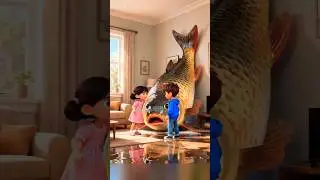 🐟😲 Giant Fish Surprise! Brother Discovers the Secret Growth Potion 🌱✨