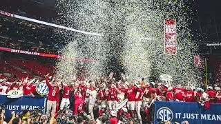 Alabama SEC Championship Trophy Presentation 2023