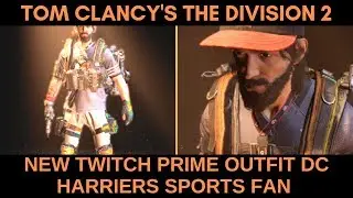Division 2 New Twitch Prime Outfit DC Harriers Sports Team Fan