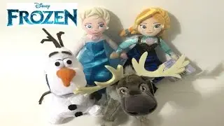 DISNEY FROZEN - FROZEN ANNA, ELSA, OLAF & SVEN TALKING PLUSH DOLLS