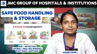 Safe food handling and storage in hindi | nutrition | gnm, bsc nursing | jmc #nursingeducation 