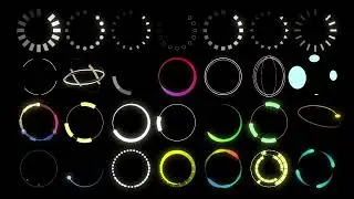 Modern loading circles for Unity