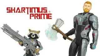 Marvel's Avengers Endgame Thor and Rocket Raccoon Basic Figure 2 Pack Hasbro Action Figure Review