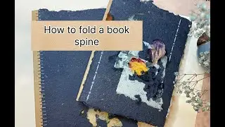 How to fold a book spine?  (step-to-step tutorial) #creative #bookbinding
