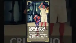 Cristiano Ronaldo recibió su placa de 1M de suscriptores el mismo día que abrió su canal de YouTube