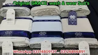 Original Grace summer special Suit price / Grace wash and wear fabric wholesale / اصلی گریس