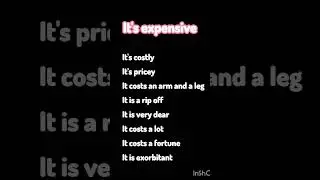 Another way of saying'its expensive '( Ielts world with Anu Garg)#ieltspreparation