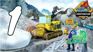 Grand Snow Offroad Construction Excavator Games Gameplay Walkthrough #1 (Android, IOS)