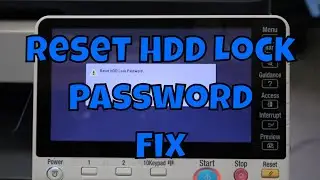 #konica HDD Lock Reset Password Fix