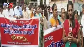 CPM Leaders Protest for AP Special Status | Vijayawada | TV5 News