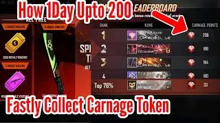 Fastly Collect Carnage token Bug 1Day Upto 200 Easily || EMBLEM Event Details - Gerena Free Fire